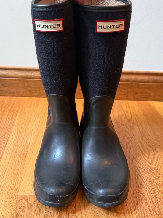 Hunter Shoes - Hunter Arlen Plaid Wool Tall Rain Boots Unisex EU 38 Female Size 7 Male Size 6